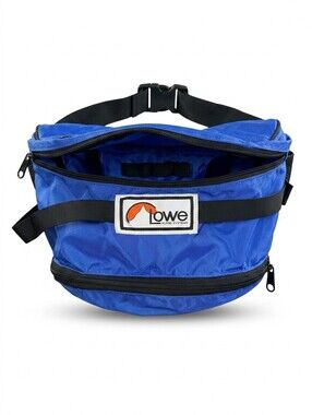 Vintage 90s Lowe Alpine Systems Fanny Pack Waist Bag Royal Blue Nylon Hip EUC